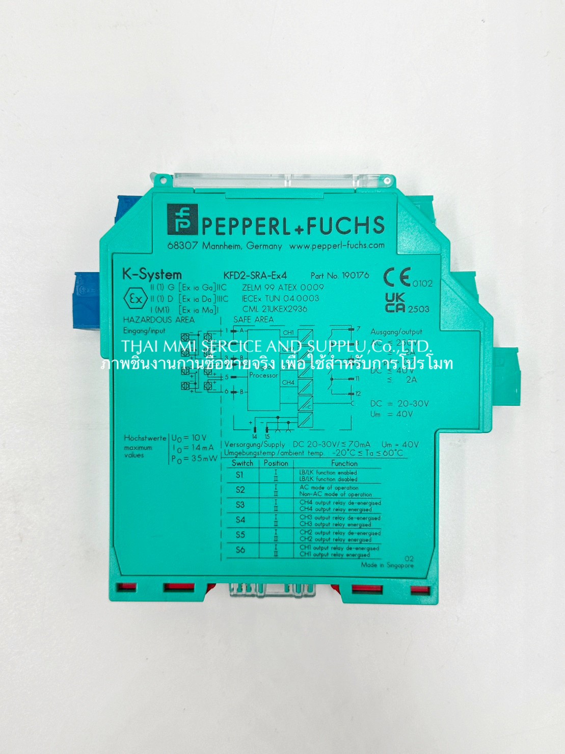 Pepperl+Fuchs : Switch Amplifier KFD2-SRA-Ex4