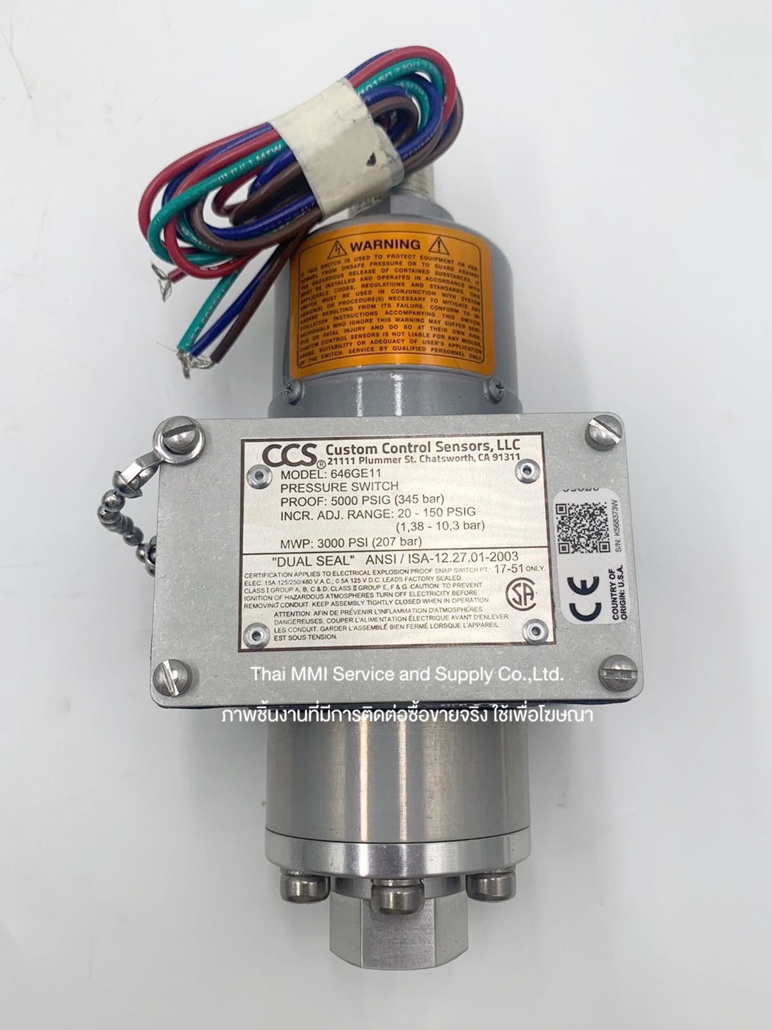 CCS – 646GE  Series Pressure Switch