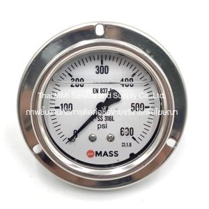 MASS – LIQUID FILLED GAUGE (MODEL 63-GFB-B-L-RW-C-0/600)