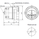 Dimension IDEC - Indicator Capacity Gauge