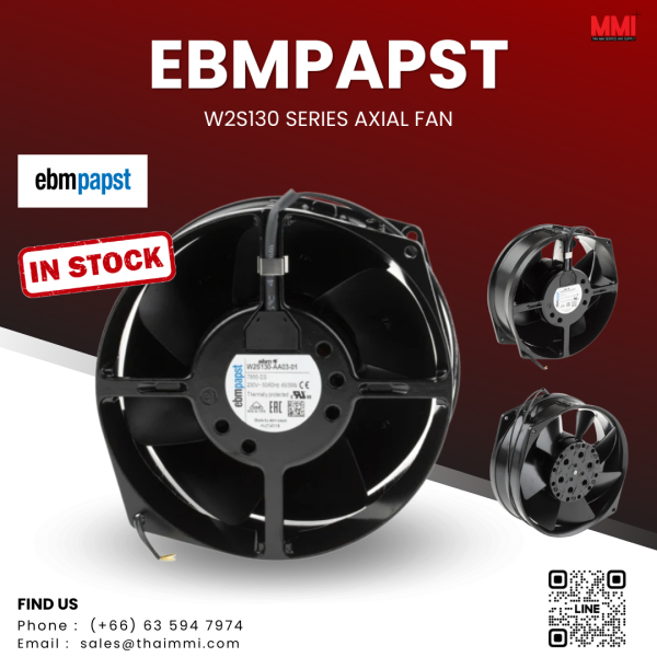 EBMPAPST – W2S130 Series Axial Fan