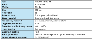 EBMPAPST - W2E143 Series Axial Fan