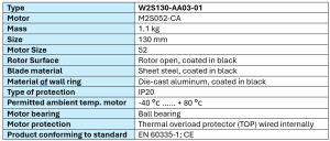 EBMPAPST – W2S130 Series Axial Fan