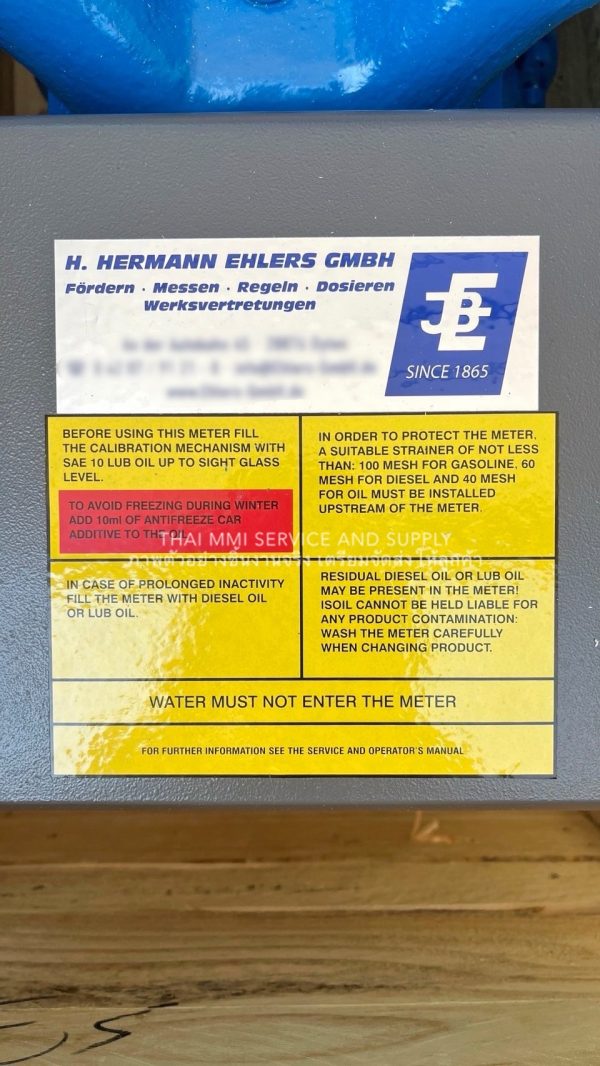 H.HERMANN EHLERS GMBH - Vanemeter BM400